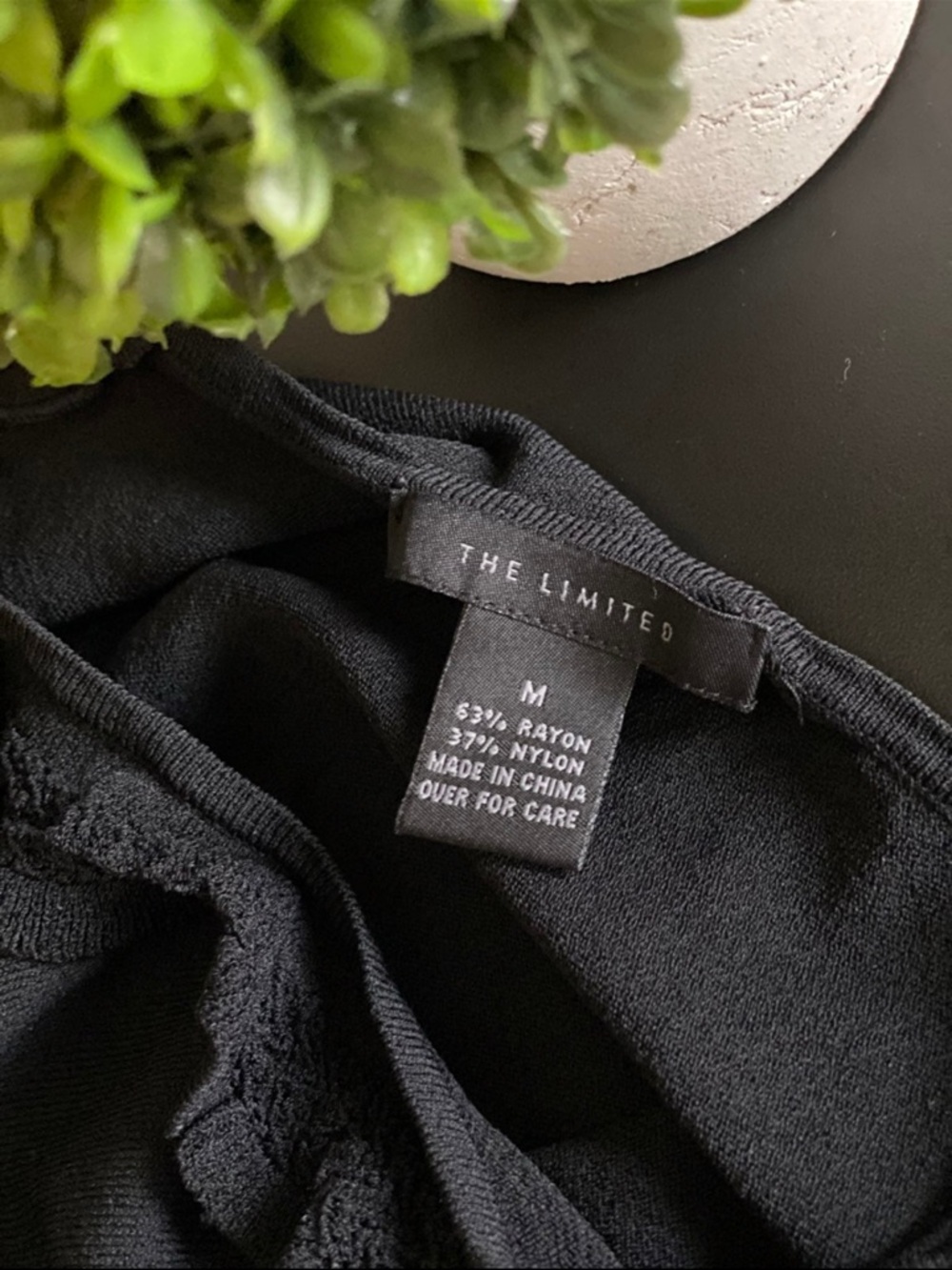 The Limited Black Ruffle-Trim Tank - Picture 3 of 3